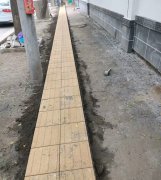 西安大慶路道路改造鋪設(shè)透水磚